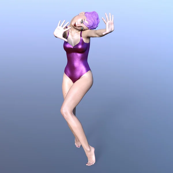 3D-s cg visszaadás-ból egy táncos — Stock Fotó