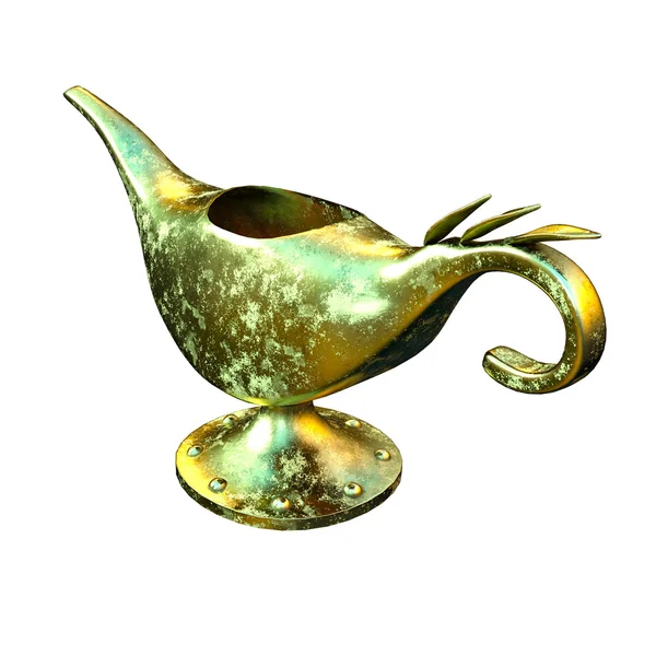 3D CG rendering of a magic lamp — Stock Photo, Image