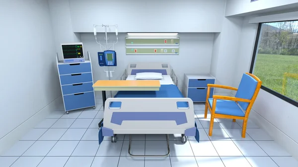 3D CG rendering of a sickroom — Stock Photo, Image