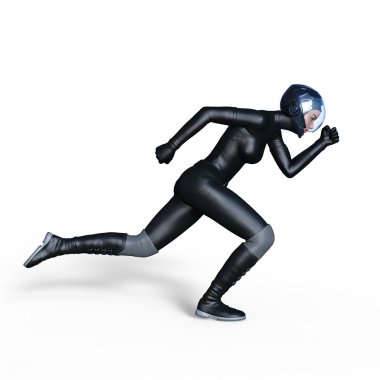 3d cg işleme süper bir kadın