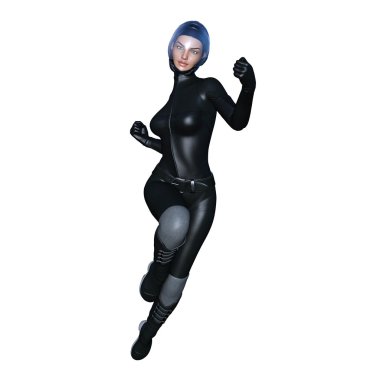 3d cg işleme süper bir kadın