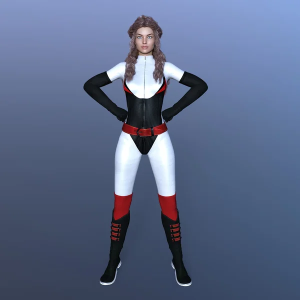 3D CG rendering of a female warrior — Stock Photo, Image