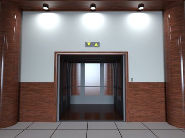 3d cg işleme Asansör geçiş