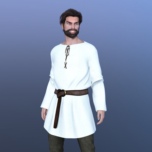 3D CG rendering of a young man