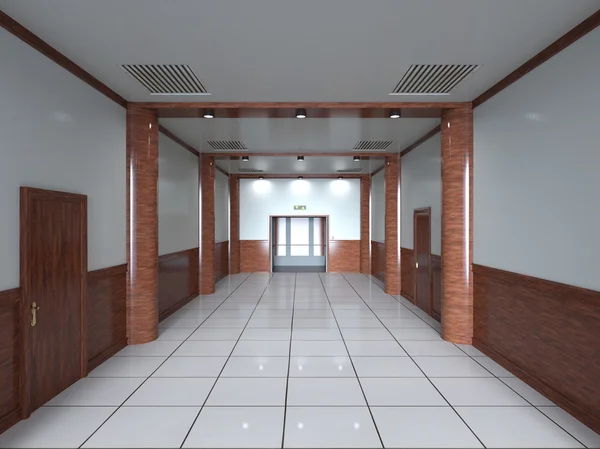 3D CG rendering of elevator passage — Stock Photo, Image