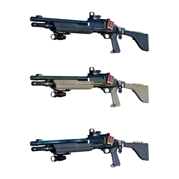 3D CG representación de rifle de asalto — Foto de Stock