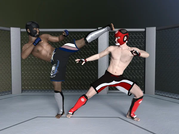 3D cg-rendering av boxer — Stockfoto
