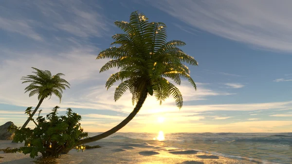3D CG renderização da ilha — Fotografia de Stock