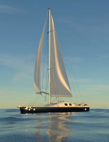 3D rendu 3D d'un yacht — Photo