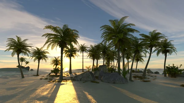 3D CG renderização da ilha — Fotografia de Stock