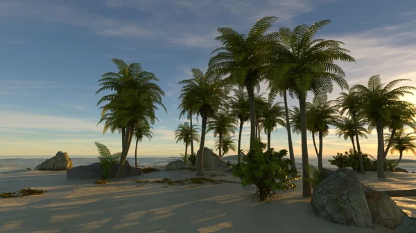 3D cg Darstellung der Insel — Stockfoto