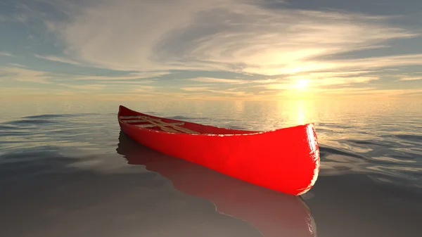 3D CG rendering of a boat Stock Picture