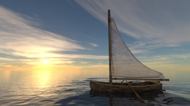 bir yat 3d cg render