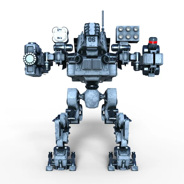 3D CG rendering of a battle robot — Stock Photo, Image