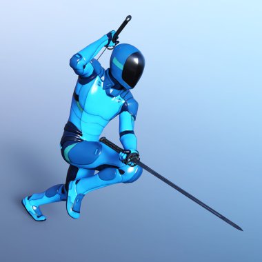 3d cg işleme bir robot