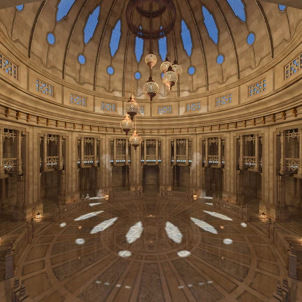 3D CG rendering of grand hall — Stock Photo, Image