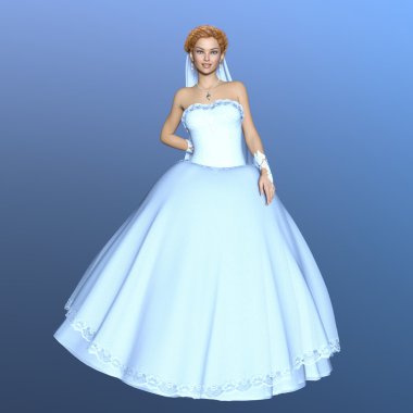 3d cg işleme bir gelin