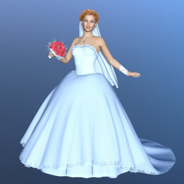 3d cg işleme bir gelin