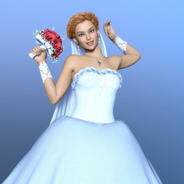 3d cg işleme bir gelin