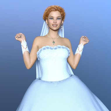 3d cg işleme bir gelin