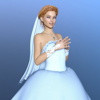 3d cg işleme bir gelin