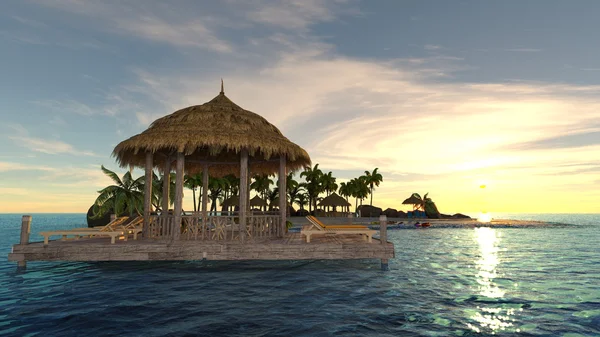 3D CG rendering of island — Stock Photo, Image