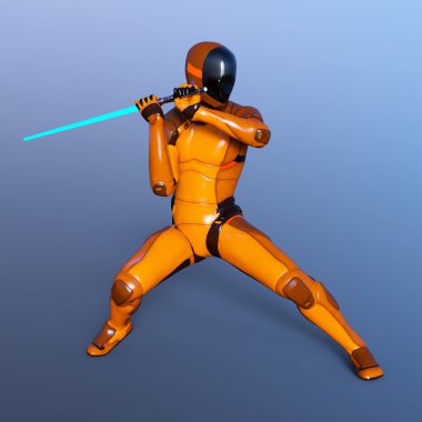 3d cg işleme bir robot