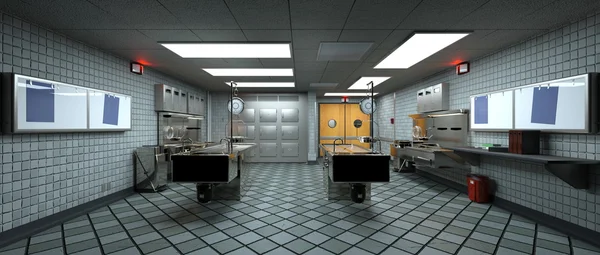 3D CG renderização da morgue — Fotografia de Stock
