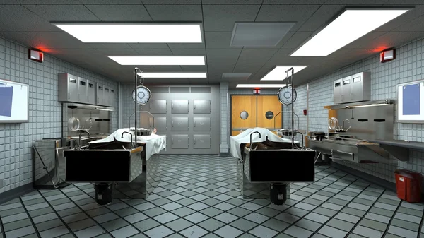 3D CG renderização da morgue — Fotografia de Stock