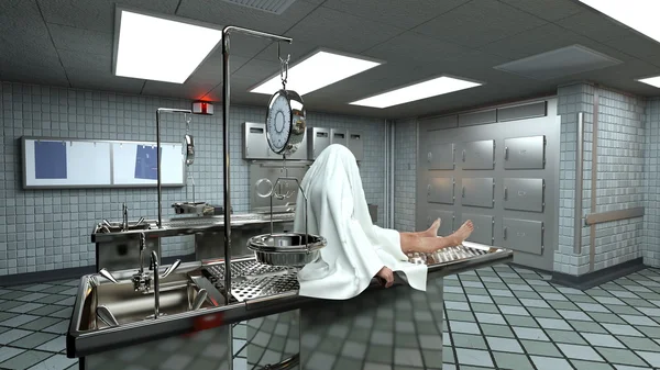 3D CG rendering of morgue — Stock Photo, Image