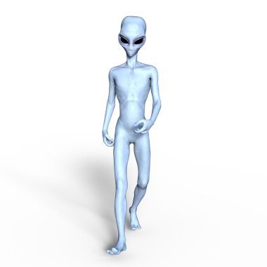 bir uzaylı 3d cg işleme