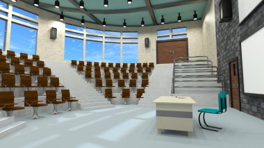 kongre salonu 3d cg render