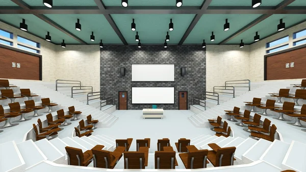 3d cg 渲染的会议厅 — 图库照片