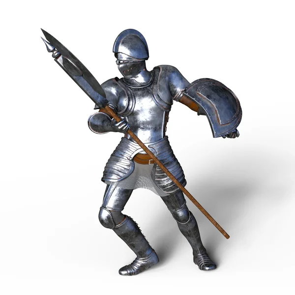 3D cg Darstellung eines Ritters — Stockfoto