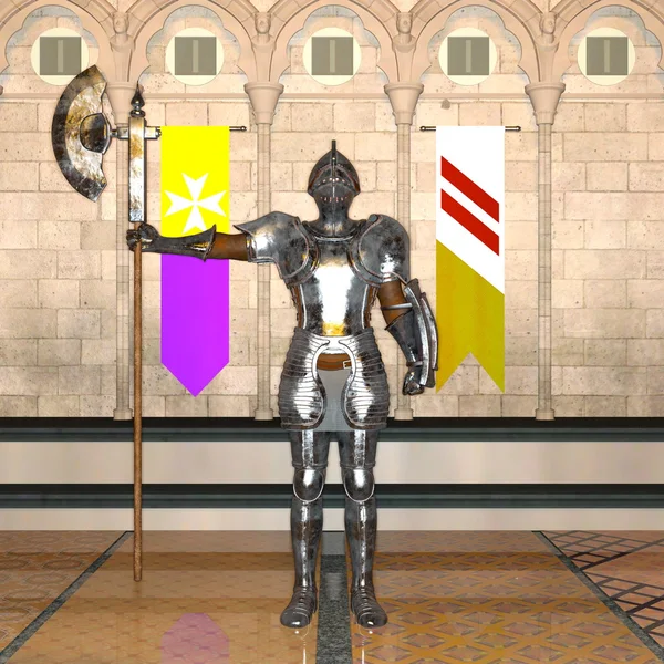 3D CG rendering of a knight — Stock Photo, Image