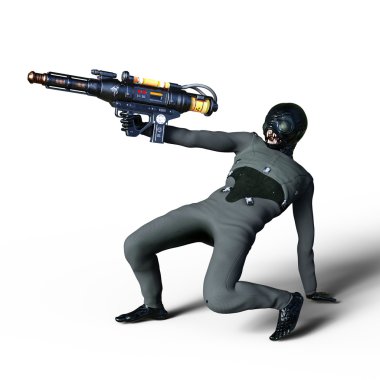 bir canavar 3d cg işleme