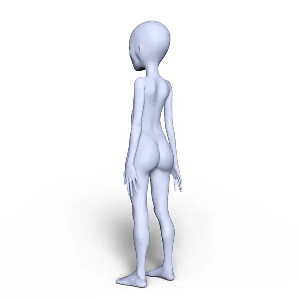 3D-cg-Darstellung eines Aliens — Stockfoto