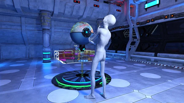 3D CG rendering of an alien — Stock Photo, Image