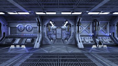 3d cg işleme bir uzay istasyonu