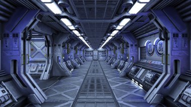 3d cg işleme bir uzay istasyonu