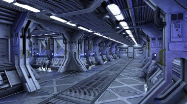 3d cg işleme bir uzay istasyonu