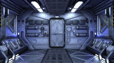 3d cg işleme bir uzay istasyonu