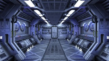 3d cg işleme bir uzay istasyonu