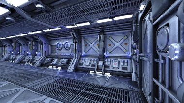 3d cg işleme bir uzay istasyonu