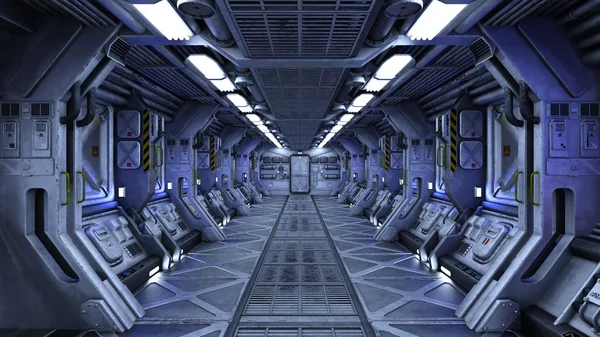 Representación 3D CG de una estación espacial — Foto de Stock