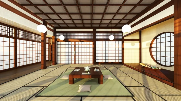 Japon tarzı Odalar 3d cg render