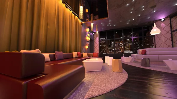 3D CG rendering of the bar — Stock Photo, Image