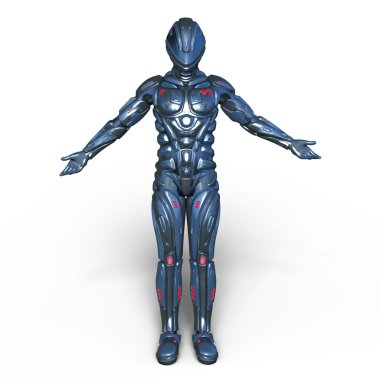 3d cg işleme bir robot