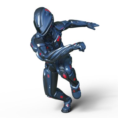 3d cg işleme bir robot