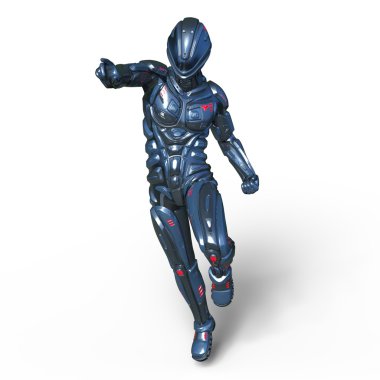 3d cg işleme bir robot